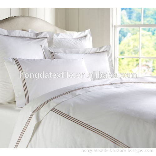 Egyptian Cotton 400 Thread Count Embroidery Duvet Cover Set and Bedding Set